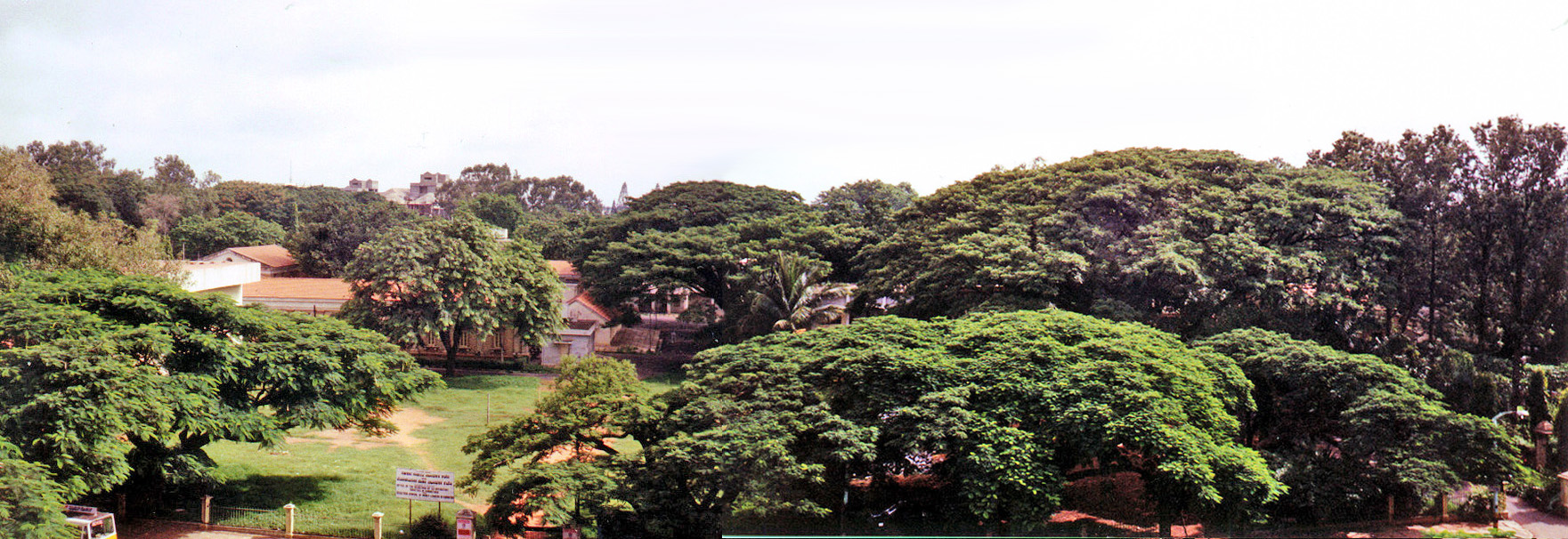 Ashraya Hotel view from front rooms