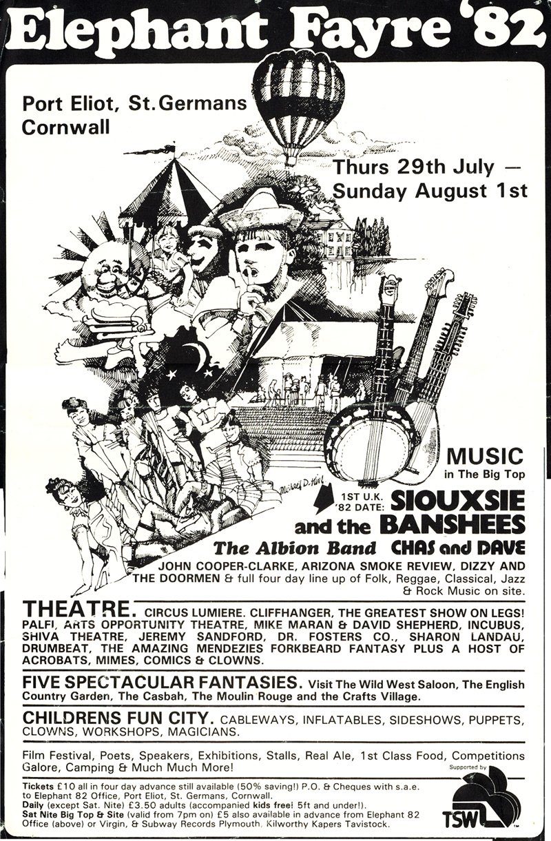Elephant Fayre, 1982, Cornwall 