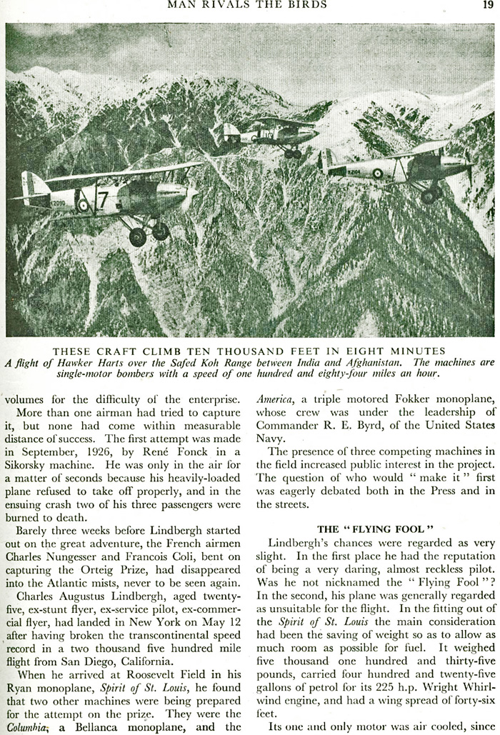 Hawker Hart aeroplanes in India-Afghanistan