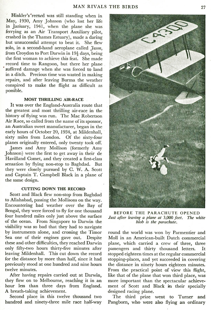 Parachute jumping in late 30s