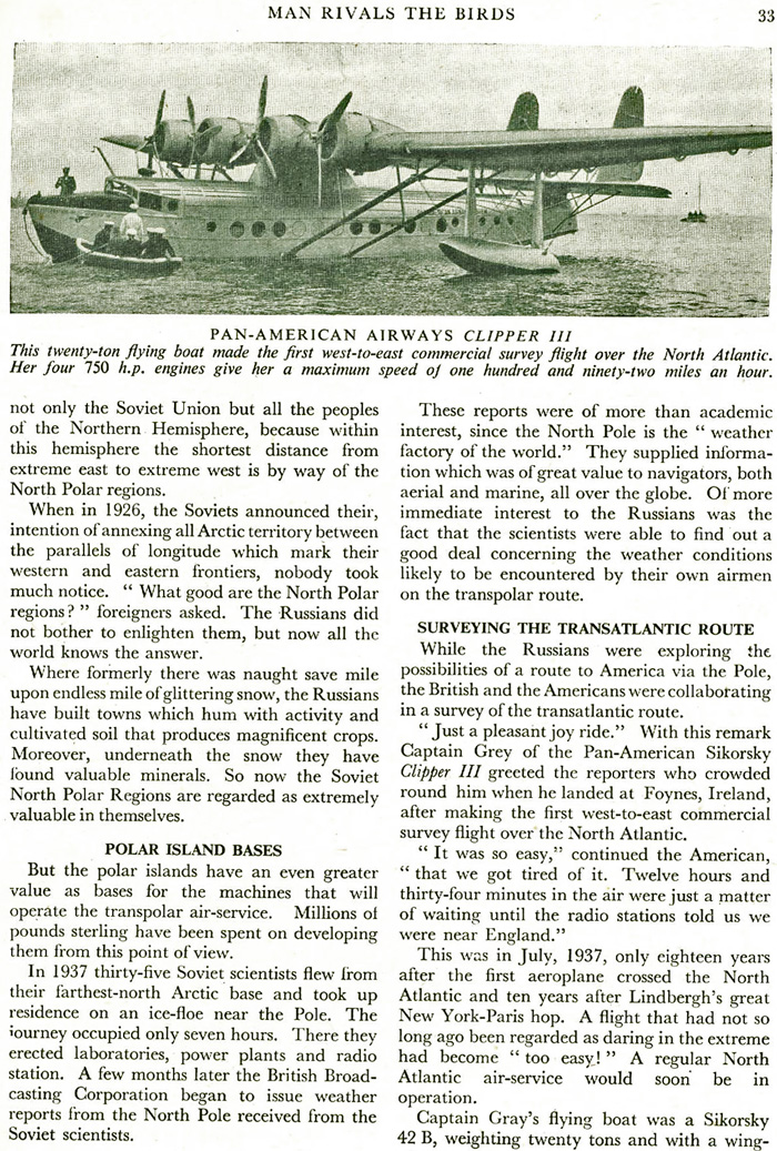 Pan American irways Clipper III